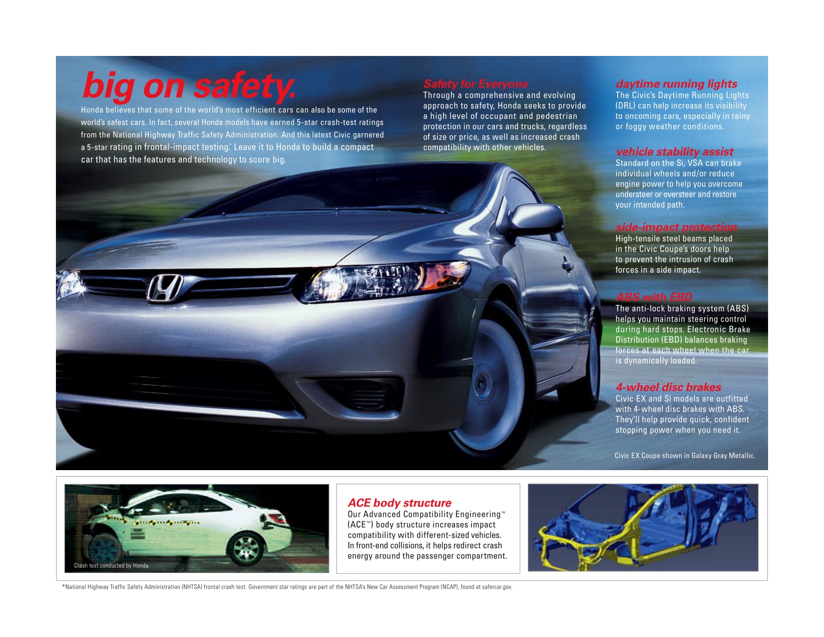 2007 Honda Civic Coupe Brochure Page 9